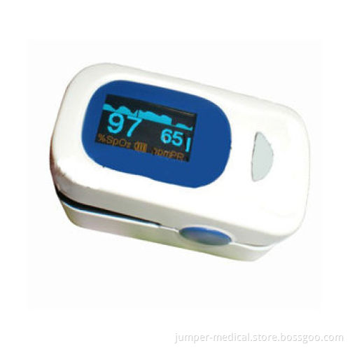 Finger Pulse Oximeter with Waveform Beep, Adjustable Alarm Function and OLED Color, CE Certified